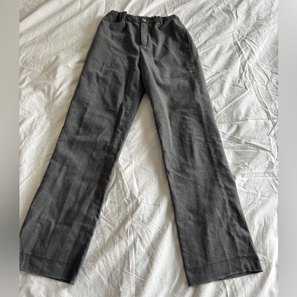 Gray trousers